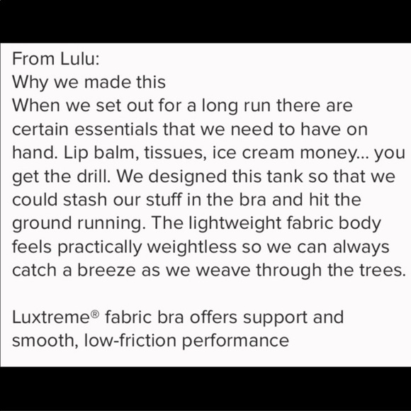 Lululemon Stash It Tank - Picture 9 of 9